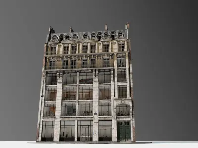 Parisian Commercial Resident Building 3D model
