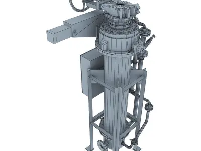 T Type PN pump Low-poly 3D model