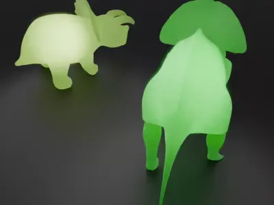 Triceratops Indirect Lighting 3D model