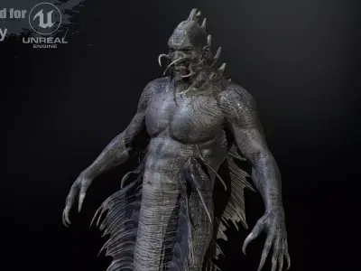 Mutant6R1 Low-poly 3D model