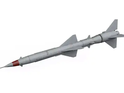V-755 soviet cold war SA-2 Guideline Volhov SAM Low-poly 3D model