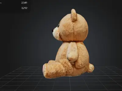 Free Teddy Bear Plushie toy Free low-poly 3D model