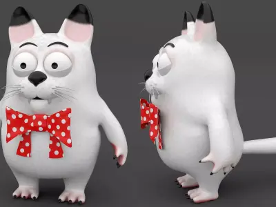 CAT CARTOON 3D MODEL 3D model