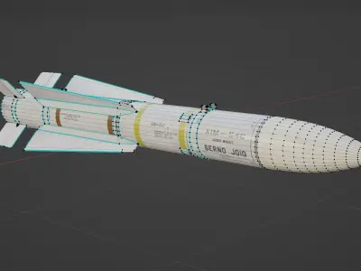 NATO Aircraft Missile Set 3D model