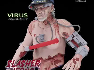 Virus 1999 - Captain Robert Everton 3D print model purchase