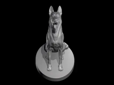 German Shepherd Dog  3D model