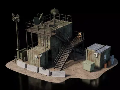 Warzone - Outskirt Comms 3D model