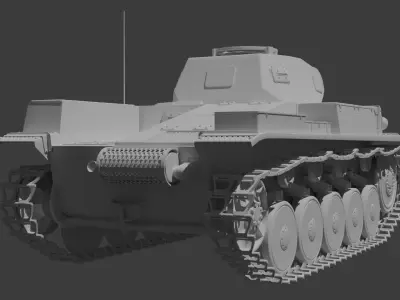 Panzer II Free Free 3D model