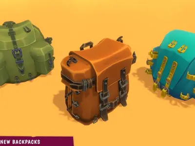 STORY - Wildlands Props Low-poly 3D model