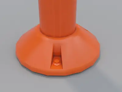 Traffic Column PBR Free low-poly 3D model