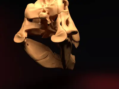 T-REX SKULL 3D print model