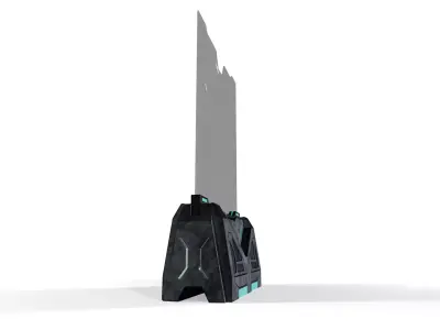 Sci-Fi Deployable Barrier Shield - PBR Game Ready 3D model