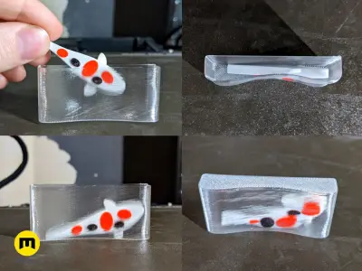  Koi Fish Chopstick Rest Free 3D print model