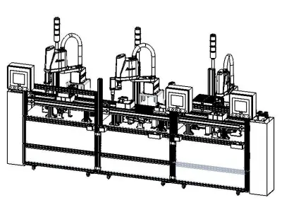 Assembly Line of Power Inverter 3D model