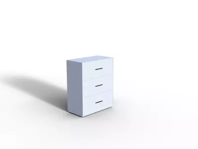 Small Wardrobe Free 3D model