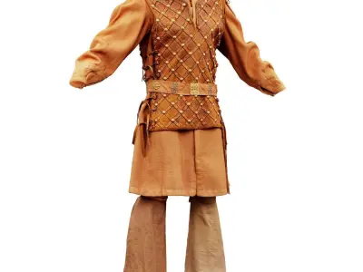 Armored Soldier Full Low-poly 3D model