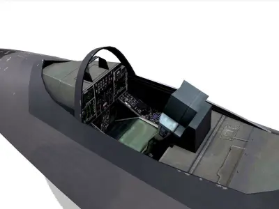 Chengdu J-20 Low-poly PBR Low-poly 3D model