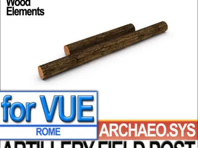 Roman Artillery Field Post 3D model