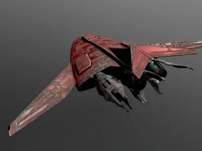 12B5-Atmospheric-Shuttle spaceship 3D model