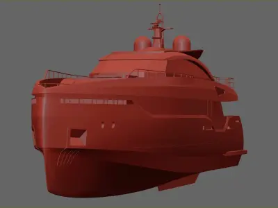 RC Superyacht 3D print model
