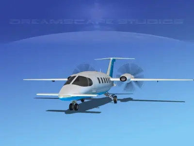 Piaggio Avanti P180 V08 3D model