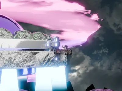 alien spaceship 3D model