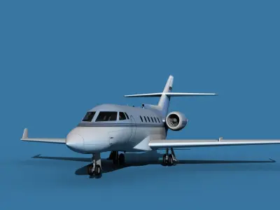 Hawker Siddley 800SR V09 3D model