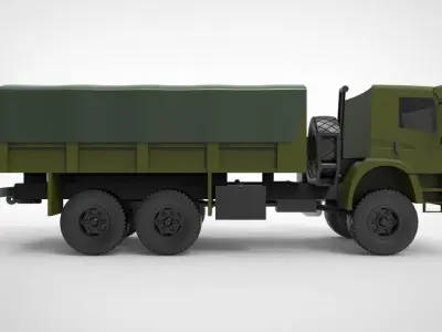 Volkswagen Constellation military trucks 3D model