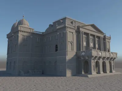 Schwerin Teater 3D model