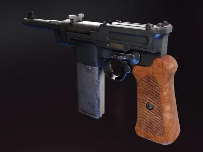 Mauser 06 08 Low-poly 3D model