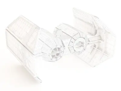 Spaceship wooden toy 04 3D model