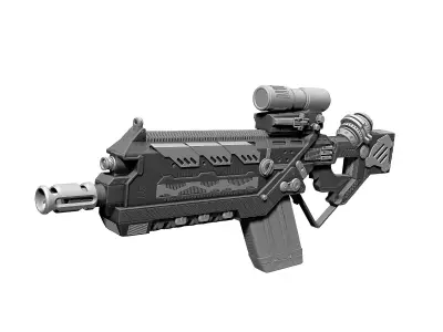 Sci-Fi Weapon 3D model