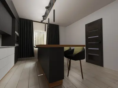 Kitchen Low-poly 3D model get