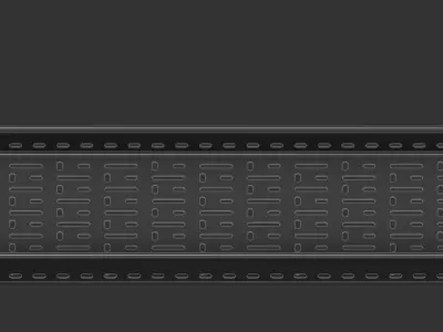 Cable Tray 225mm x 3000mm TYPE2 3D model
