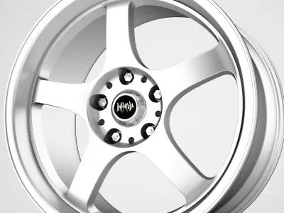 Barracuda wheel rims 3D model