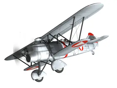 Fiat CR 32 - Austrian Air Force - Jagdgeschwader II 3D model