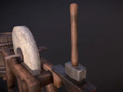 Blacksmith package Low-poly 3D model