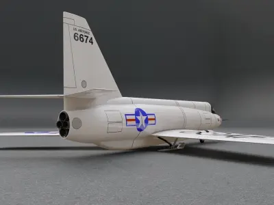  Bell X-2 Starbuster 3D model