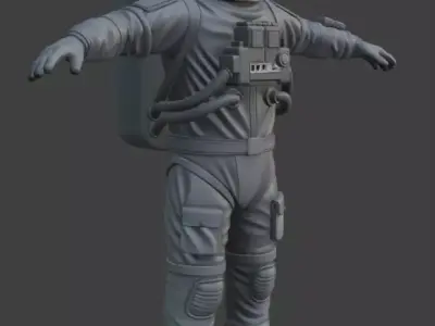 Astronaut Spacesuit 3D Model 3D model 25