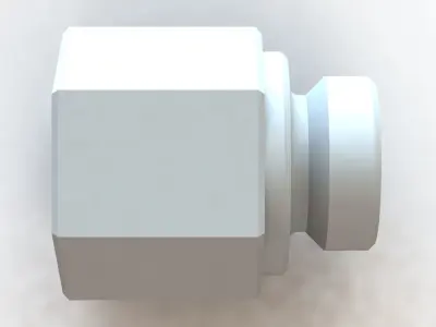 Conexao Connection Femea Female 1-4 NPT x Macho Male M14 x 15 3D model