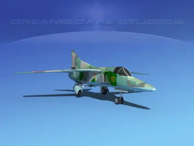 Mig-27 Flogger LP Poland Low-poly 3D model