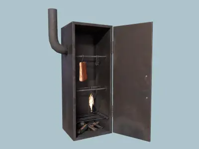 Smokehouse  Low-poly 3D model