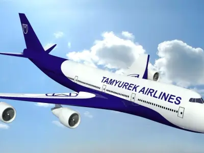 Airplane - Boeing 747-100 Free 3D model