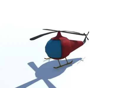 Game Ready Helicopter Free low-poly 3D model