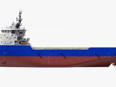 Ulstein PX105 Sea Spider Platform Supply Vessel 3D model