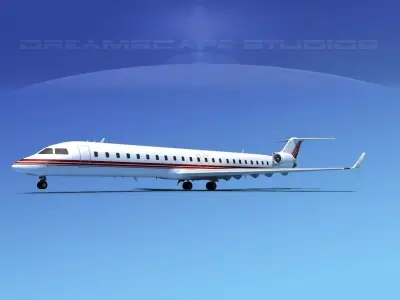 Bombardier CRJ900 Corporate 3 3D model