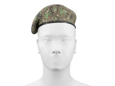 Military Beret 01 3D model