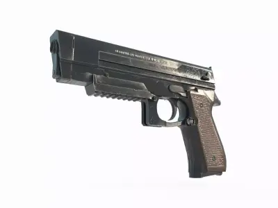 Modern weapons handguns 3D model
