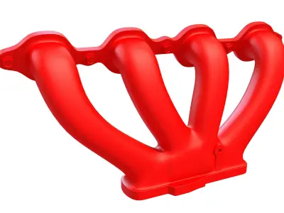 Printable Exhaust Model 3D model