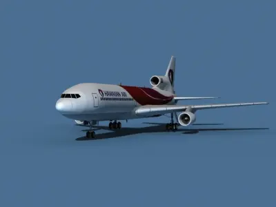 Lockheed L-1011-50 Hawaiian Air 3D model